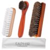 Wood Horsehair Shoe Brush