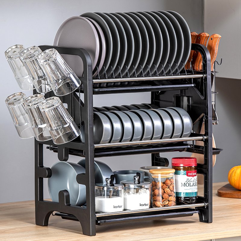 Stainless Steel Dish Storage Rack