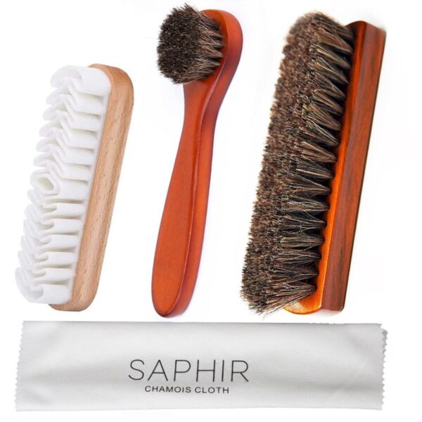 Wood Horsehair Shoe Brush